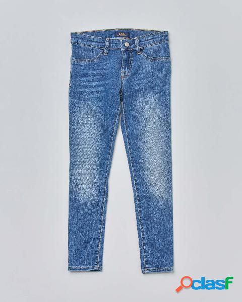 Jeans in cotone stretch lavaggio medio stone washed 8-14