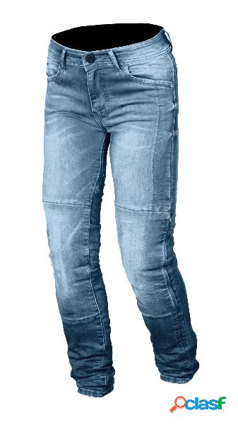 Jeans moto Macna Stone con rinforzi in Fibra Aramidica blu