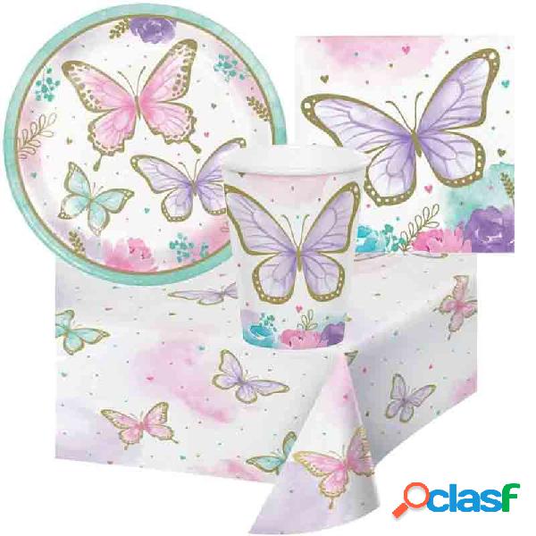 KIT N.30 BUTTERFLY GARDEN - ACCESSORI TAVOLA FARFALLE