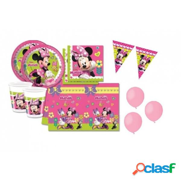 KIT N1 48 PZ COMPLEANNO BAMBINA MINNIE