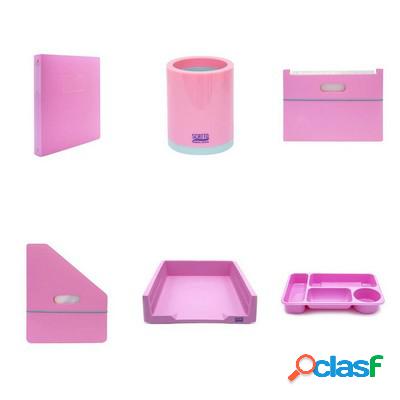 Kit Scrivania Scatto Pastello colore rosa