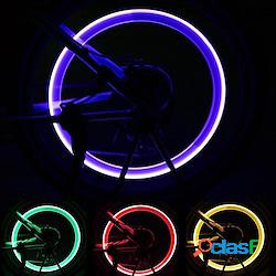 LED Luci bici Luci per tappo della valvola luci della