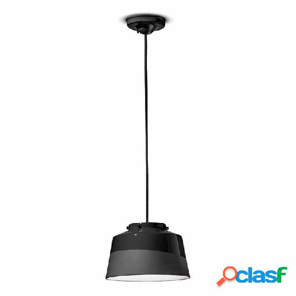 Lampada a sospensione Quindim D 23 Nero Carbone - Lampade a