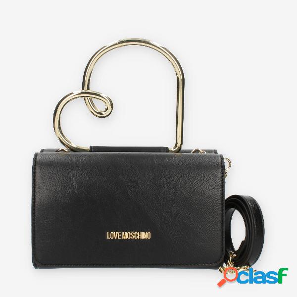 Love Moschino Borsetta a tracolla nera con manici