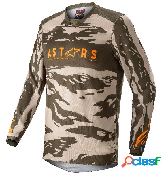 Maglia cross Alpinestars RACER TACTICAL Sabbia militare Camo