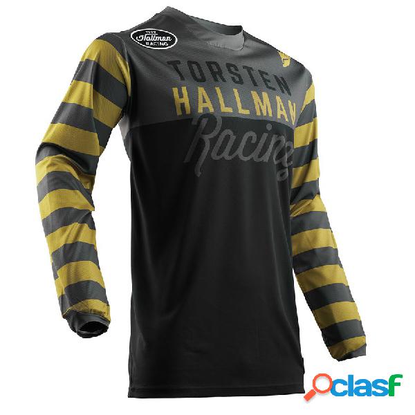 Maglia cross Thor Hallman Ringer Nero