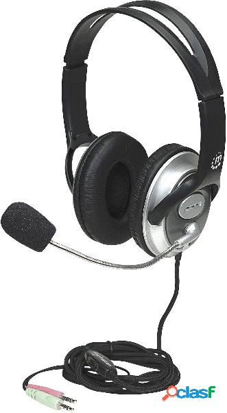 Manhattan Classic Stereo Headset Cuffie Over Ear via cavo