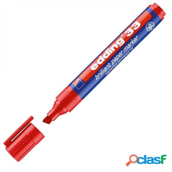 Marcatore 33 a base dacqua - punta a scalpello da 1,0 a