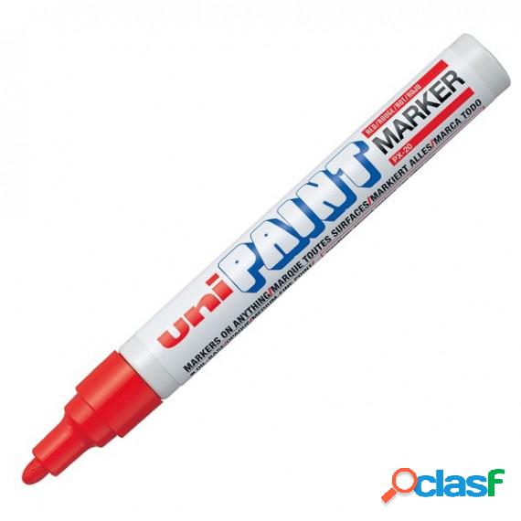 Marcatore Uni Paint PX20 - punta 2,8mm - rosso - Uni