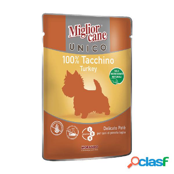 Migliorcane Unico Dog Adult Mini patè con Tacchino 100 gr
