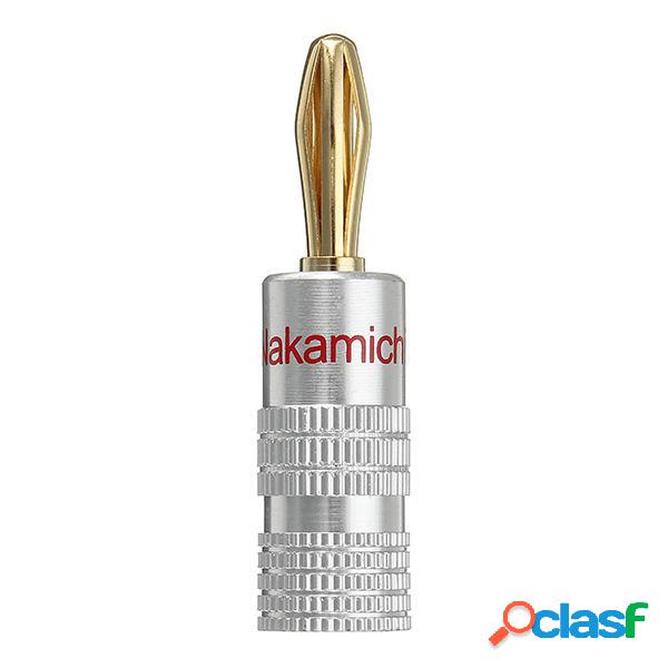 Nakamichi 4mm Banana Spina per video 24K oro placcato