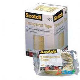 Nastro adesivo Scotch 550 - 19 mm x 66 mt - trasparente -