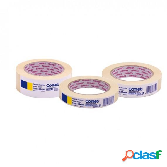 Nastro adesivo in carta - 50 mm x 50 m - beige - Comet