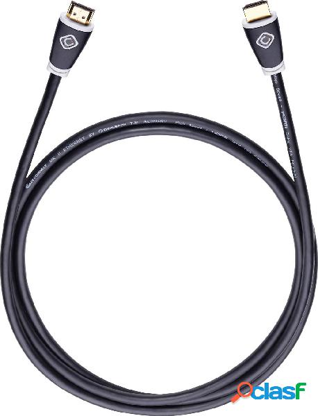 Oehlbach HDMI Cavo Spina HDMI-A, Spina HDMI-A 0.75 m Nero