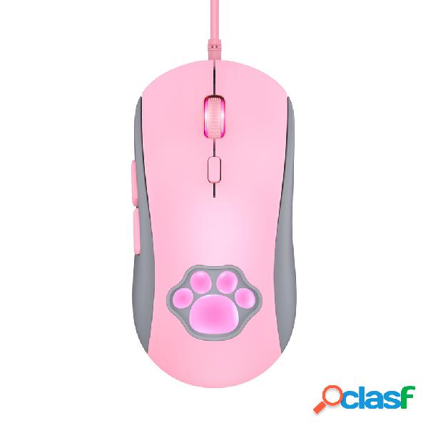 Onikuma CW918 Mouse cablato con zampa di gatto Regolabile