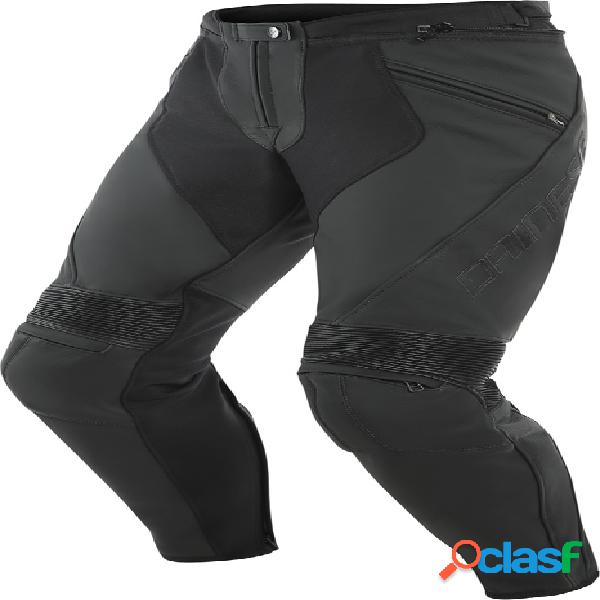 Pantaloni moto pelle Dainese PONY 3 Nero opaco