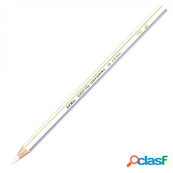 Pastello Supermina - mina 3,8 mm - bianco 01 - Giotto