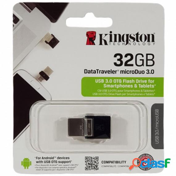 Pendrive 32 Gb Datatraveler Microduo Usb 3.0 3.1 Dtduo332Gb
