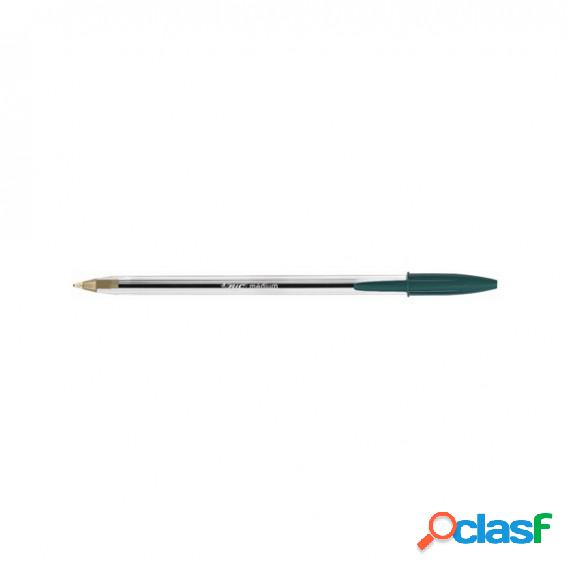 Penna a sfera Cristal - punta media 1,0mm - verde - Bic -