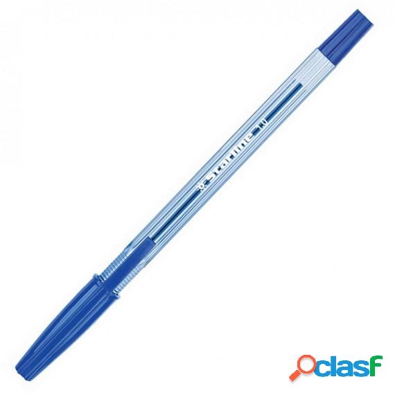 Penna a sfera con cappuccio - punta media 1,0mm - blu -