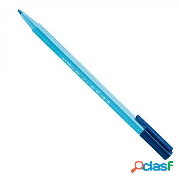 Pennarello Triplus Color punta feltro tratto 1.00mm azzurro