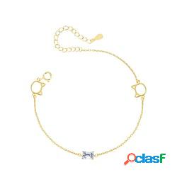 Per donna Chiaro Zirconi Bracciale Classico Prezioso Di