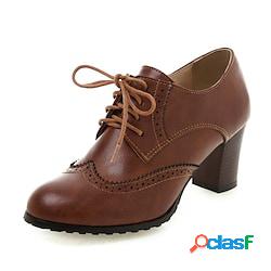 Per donna Oxford Scarpe Bullock Giornaliero Tacco grosso