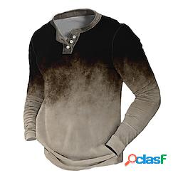 Per uomo Felpa Maglione Blu Marrone Verde Grigio Collare