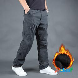Per uomo Pantaloni cargo Pantaloni foderati in pile