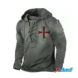 Per uomo Unisex Felpa con cappuccio pullover Grigio Con