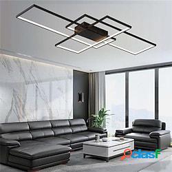 Plafoniera led 3 luci 140 cm alluminio gel di silice