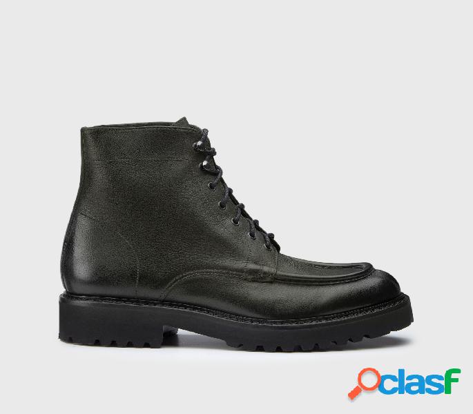 Polacchini in pelle verde "oliva" Verde 43_U