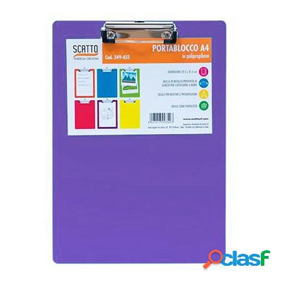 Portablocco Scatto formato A4 appendibile viola