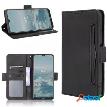 Portacarte serie Nokia G10/G20 custodia a portafoglio - nera