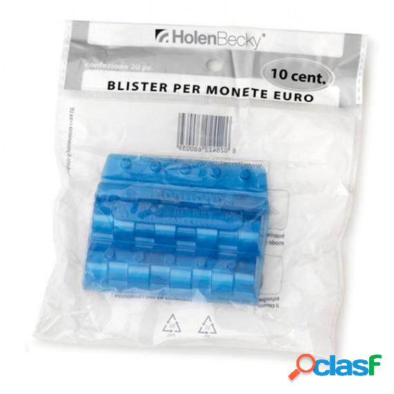 Portamonete - PVC - 10 cent - blu - HolenBecky - blister 20