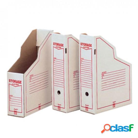 Portariviste Storage - 87x34x24,5 cm - bianco/rosso - 1606