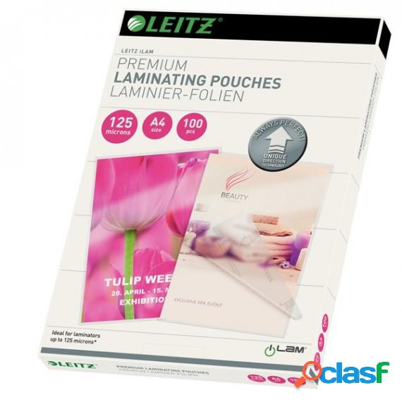 Pouches ILam - A4 - 216x303 mm - 2x125 micron - Leitz -