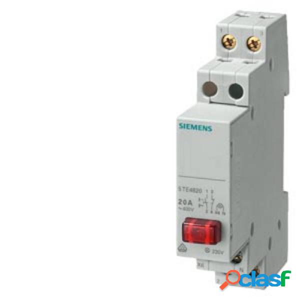 Pulsante Grigio 6 mm² 20 A 1 NA, 1 NC Siemens 5TE4820