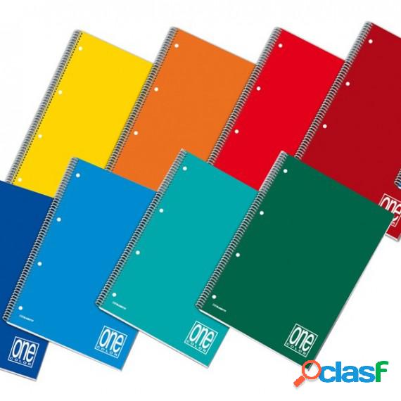 Quaderno One Color - A5+ - forato - microperforato -