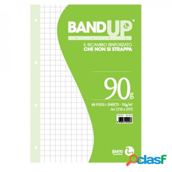 Ricambi BandUp forati rinforzati - A4 - quadretto 10mm - 40