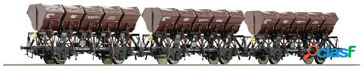 Roco 77039 Kit di 3 vagoni ribaltabili multipli H0 di DB