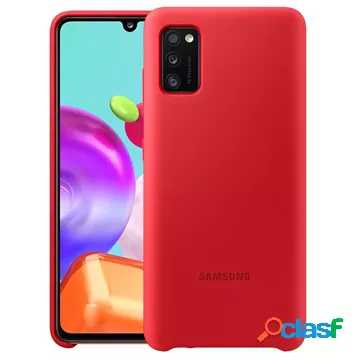 Samsung Galaxy A41 Cover in silicone EF-PA415TREGEU - rossa