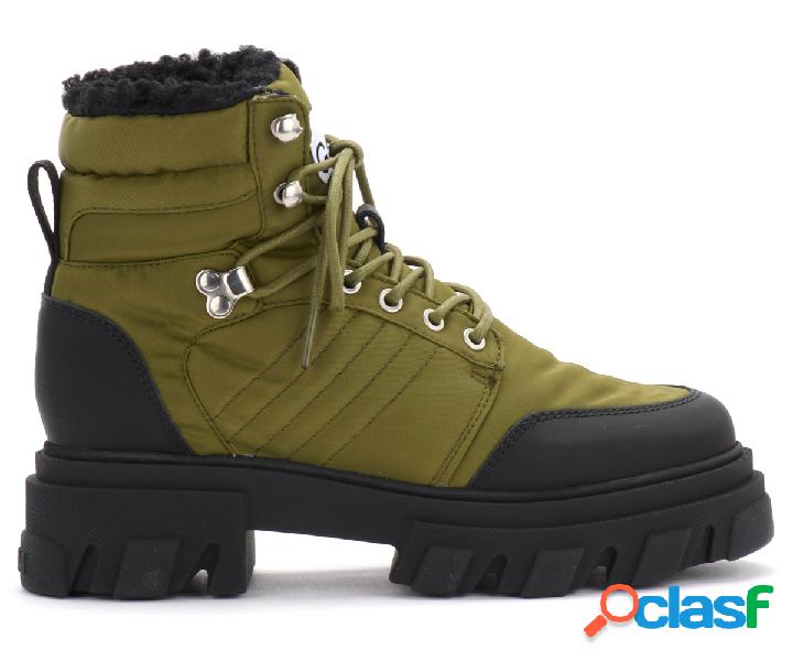 Scarponcino Hiking Ganni color verde millitare