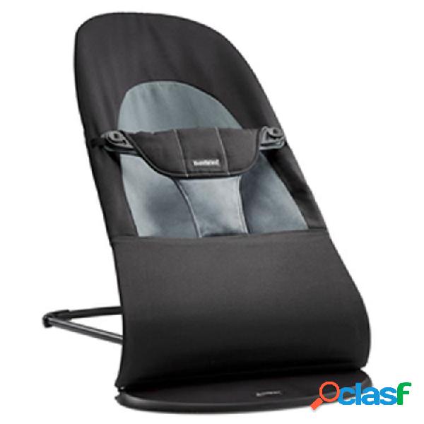 Sdraietta Balance Babybjorn soft cotton nero/grigio