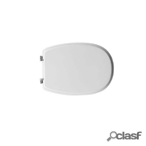 Sedile wc legno bianco per Dolomite vaso Lago larghezza 35,5