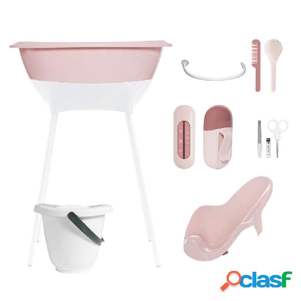 Set Bagno Luma Rosa Blossom con Secchio