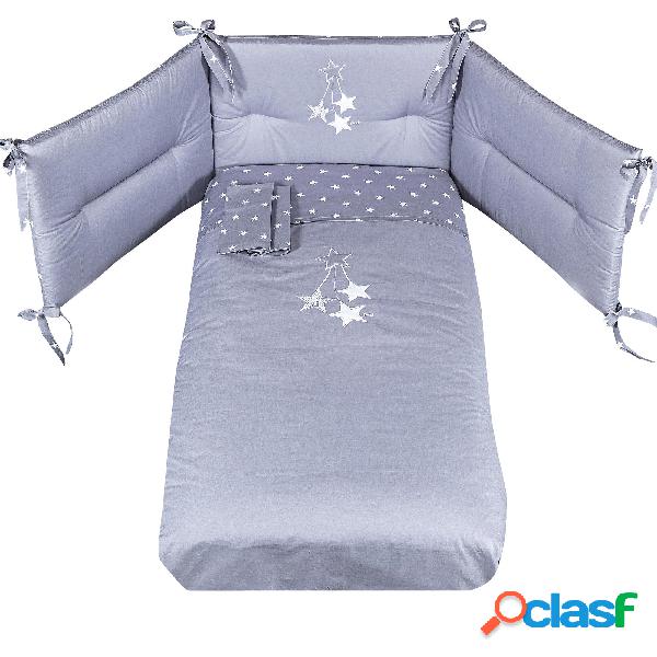 Set piumetto ricamato letto Stella Picci