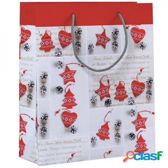 Shopper regalo Shabby Chic Christmas 30 x 36 x 12cm Kartos