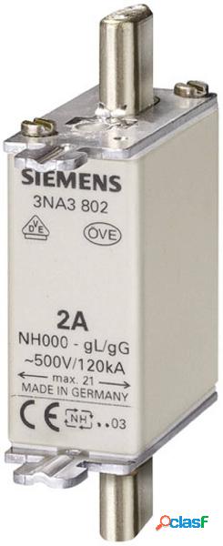 Siemens 3NA3801 Inserto fusibile Misura fusibile = 000 6 A