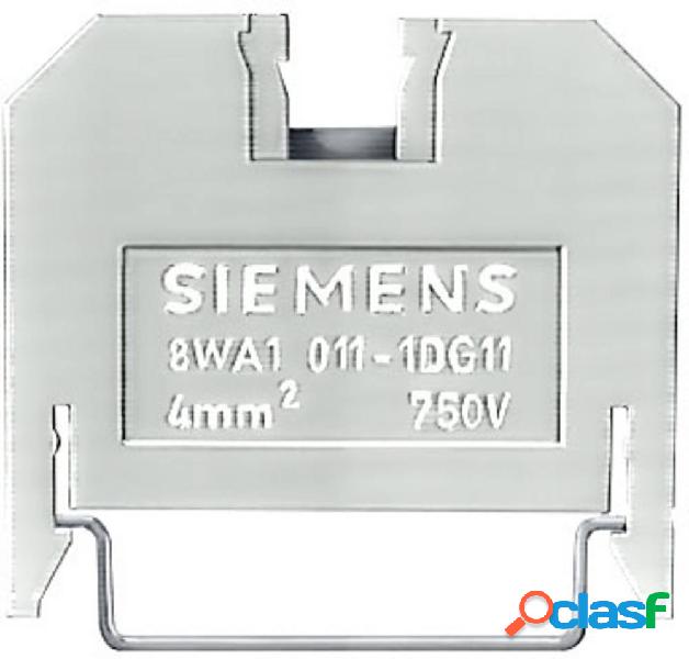 Siemens 8WA10111BG11 Morsetto passante A vite Blu 50 pz.